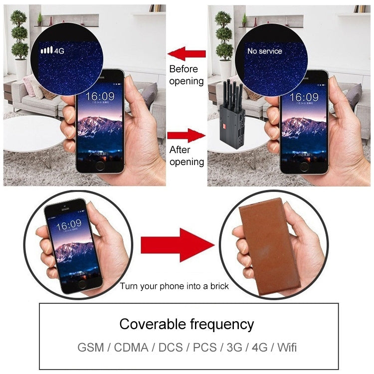 GSM / CDMA / DCS / PCS / 3G / Wifi / GPS / LOJACK Mobile Phone Signal Breaker / Jammer / Isolator, Coverage: 20meters (JAX-121A-6C), GSM / CDMA / DCS / PCS / 3G / Wifi / GPS / LOJACK GSM / CDMA / DCS / PCS / 3G / Wifi / GPS / LOJACK Mobile Phone Signal Breaker / Jammer / Isolator, Coverage: 20meters (JAX-121A-6C), GSM / CDMA / DCS / PCS / 3G / Wifi / GPS / LOJACK